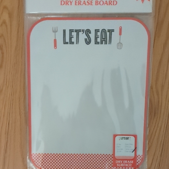 unknown Other - Dry Erase Board "let's eat" New